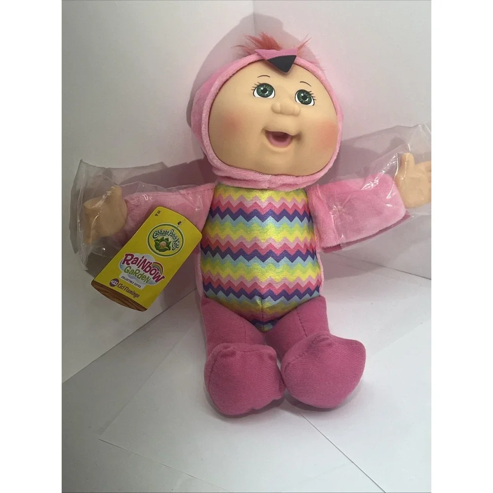 New Cabbage Patch Rainbow Garden Plush Doll‎ CiCi FLAMINGO #133